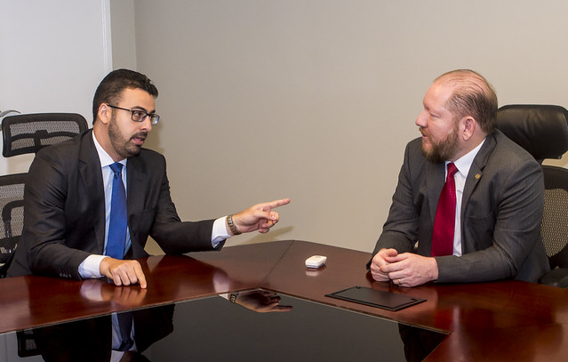 Angelo Santos visita presidente da Assembleia, deputado Othelino Neto