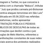 Blogueiro se retrata publicamente e pede desculpas por ofensas ao juiz Douglas de Melo Martins