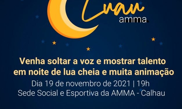 Vem aí mais um Luau AMMA, dia 19 de novembro, com muita música em noite de lua cheia